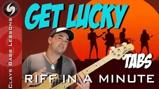 GET LUCKY - Bass Lesson with TABS - DAFT PUNK feat PHARREL