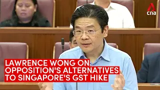 Singapore GST hike: Lawrence Wong on opposition MPs' alternative options