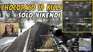 CHOCOTACO SOLO 19 KILLS GAME ON VIKENDI MP5 + AWM | PLAYERUNKNOWN'S BATTLEGROUNDS (5/27/19)