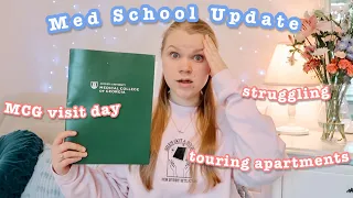 Medical School Update + Vlog 🩺🏥📚 // struggles, finding housing, MCG Visit Day 2024