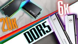 Самая дешёвая VS самая дорогая DDR5