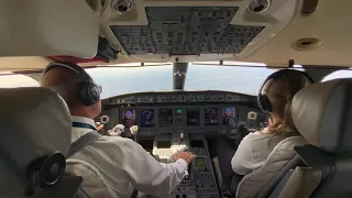 Landing Global Express on Gibraltar