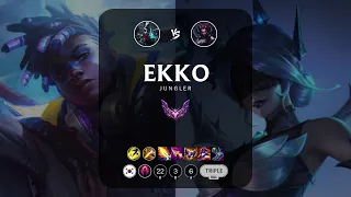 Ekko Jungle vs Elise - KR Master Patch 14.8