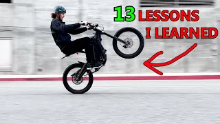 How to Wheelie your Sur Ron without Crashing (tips for beginners)