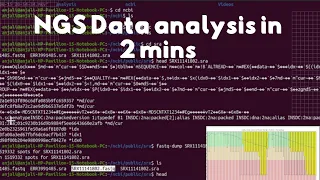 Next Generation Sequencing (NGS)- Data Analysis in 2 minutes, Bioinformatics | Ubuntu | Command-line