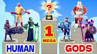 SUPER TOURNAMENT OF ALL GODS VS STRONGES HUMAN UNITS | TABS - Totally Accurate Battle Simulator