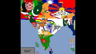 The History of India in Flags: 1320-2023