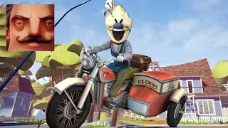 Hello Neighbor - New Neighbor Ice Scream 4 Rod's Motorbike Act 2 Gameplay Walkthrough