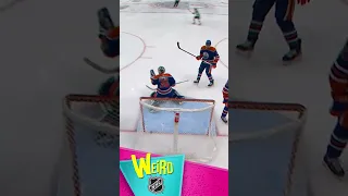 Did that go through the glove?!?! Weird NHL #shorts