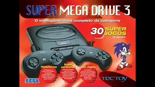 Super Mega Drive 3 com 30 Jogos na memória, unboxing!