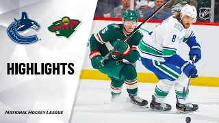 NHL Highlights | Canucks @ Wild 2/6/20