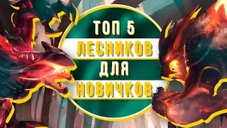 ТОП 5 ЛЕСНИКОВ ДЛЯ НОВИЧКОВ | ТОПОВАЯ ЛИГА LEAGUE OF LEGENDS