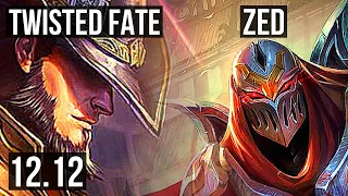 TF vs ZED (MID) | 7/0/2, 400+ games, Godlike, 900K mastery | KR Diamond | 12.12