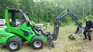 Avant Digger 260 ripping up stumps - part 2