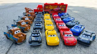 Looking for Disney Pixar Cars On the Rocky Road : Lightning Mcqueen, Chick Hicks, King, Francesco