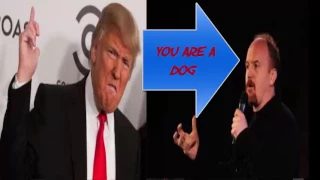 comedy   altercation between Donald Trump vs Louis CK 21617