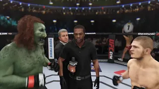 Ghoul vs. Khabib Nurmagomedov (EA sports UFC 3) - CPU vs. CPU - Crazy UFC 👊🤪