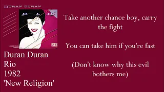 Duran Duran - New Religion (Lyrics)