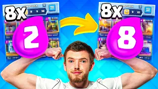 😨♻️Ich spiele IMMER 8 GLEICH TEURE KARTEN im DECK... (von 2 bis 6 Elixier) | Clash Royale Deutsch