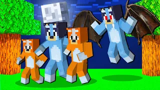 Bluey make a VAMPIRE FAMILY in Minecraft!