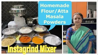 Homemade Wheat Flour/Ragi Flour /RiceFlour/Besan & MasalaPowders ! Ready in few MinutesI