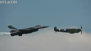 NATO Tiger Meet 2022 Hellenic Air Force F-16 Zeus Demo and Spitfire