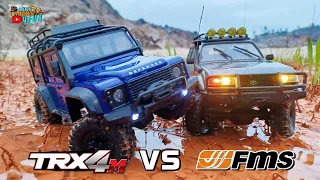 FMS Toyota LC80 Land Cruiser VS Traxxas TRX4 M Defender | Comparison Test | Cars Trucks 4 Fun