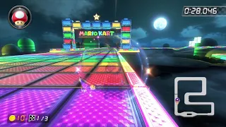 SNES Rainbow Road [150cc] - 1:26.880 - ヨシ (Mario Kart 8 Deluxe World Record)