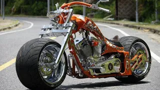 Extreme Harley Davidson Motorcycles with Front Fat Tire