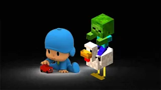 Pocoyo and MINECRAFT Sound Variations in 55 Seconds