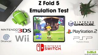 Galaxy Z Fold 5 Emulation Test - Switch, PS2, GameCube, Wii, Dreamcast