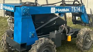 Конструкція телескопічного мінінавантажувача/мініпогрузчика HarMa T514