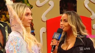 Charlotte Flair challenges Trish Stratus for Summerslam match at WWE Smackdown 30 July 2019- #sdlive