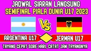 🔴Timnas Argentina U17 vs Jerman U17~Semifinal piala dunia U17 2023~Tayang Sore hari ini jadwalnya ❗