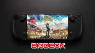 The Outer Worlds Steam Deck OLED gameplay my settings