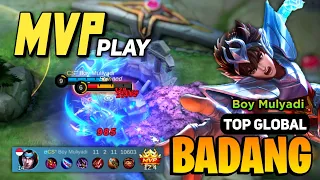 EXP LANE! Badang Best Build 2023 [ Badang Top Global Gameplay ] by Boy Mulyadi - Mobile Legends