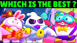 Brawl Stars All Squeak Skin Comparison Nerd Squeak Vs Moon Bunny Squeak Vs Ghost Squeak & First Blob