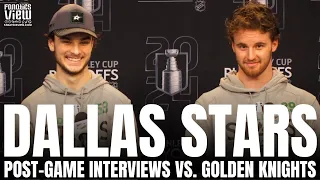 Wyatt Johnston & Jake Oettinger React to Dallas Stars Series Win vs. Vegas, Clutch GM7 Performance