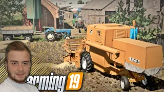 POLSKA WIEŚ #5 👨‍🌾 ŻNIWA za GOSPODARSTWEM, Koszenie & Sprzedaż Pszenżyta 🔥 FS19MP