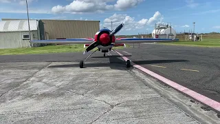 Yakovlev Yak-55 engine start