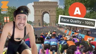 How HARD is A Cat 100% Race Quality on Zwift?
