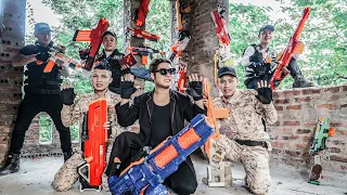 LTT Game Nerf War : Police Patrol SEAL X Nerf Guns Fight Mr.Zero Crazy Chasing Diamond Bandits