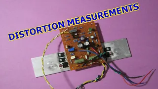 Discrete audio amplifer project PT20.1 distortion measurement