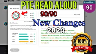 PTE READ ALOUD BIG UPDATE 2024😮 || How to Get 90|| By Pawan Sir