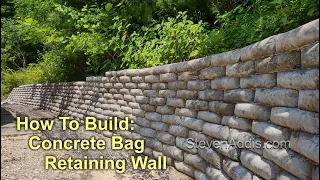 Concrete Bag Retaining Wall | How I Built | Steve Addis