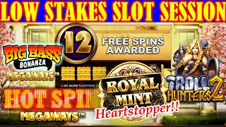 Low Stakes Slots Session *Featuring* Royal Mint 'HEARTSTOPPER' Bonus!!....Was it worth the grind??