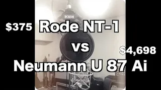 RODE NT1 vs Neumann U 87 Ai Mic Shootout (Vocal)