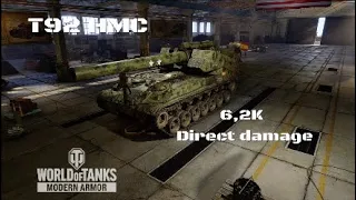 T92 HMC in El Halluf: 6,2K direct damage | World of Tanks | Wot console