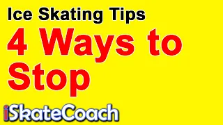 How to stop on ice skates! A beginners guide / tutorial for ice skaters on how to stop on ice.