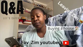 Q&A | Leaving the country? Marriage  & Friendships | Favorite Zim YouTubers | Sharron Mungazi